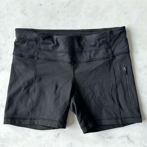 Lululemon black spandex shorts - size 6